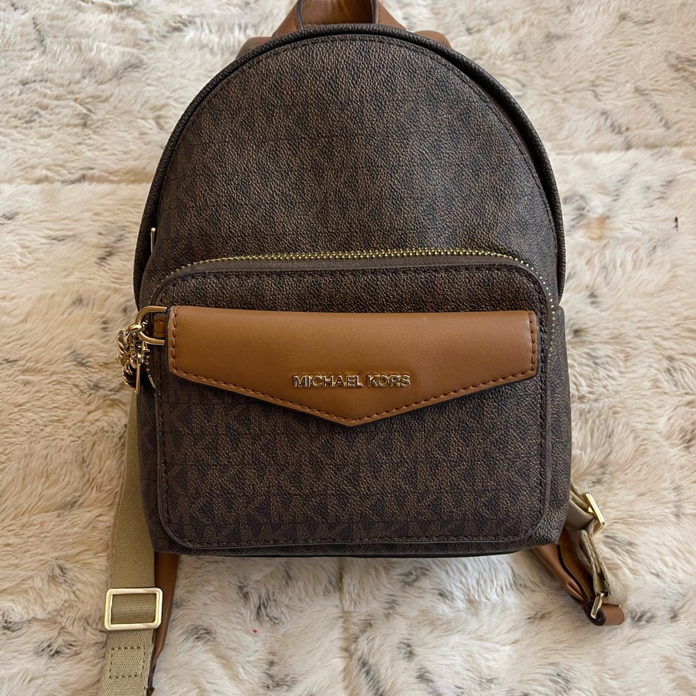 Michael Kors Brown Mini Backpack